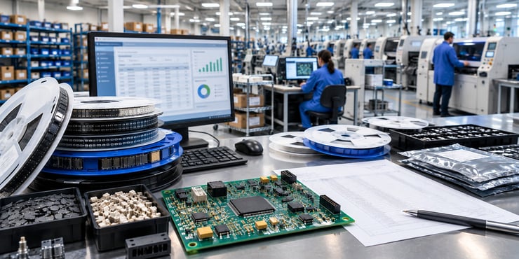 Modern SMT Assembly Workstation for BOM risk management